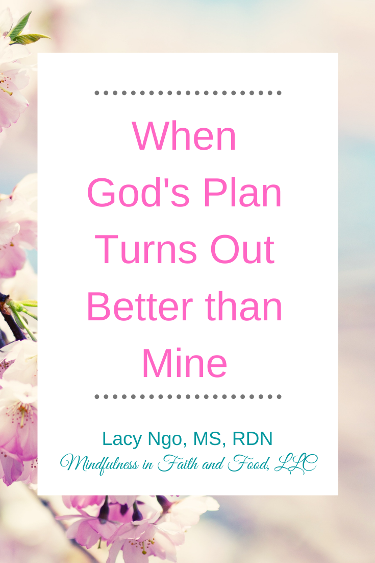 When God's Plan Is Better Than My Plan - Mindfulness In Faith And Food